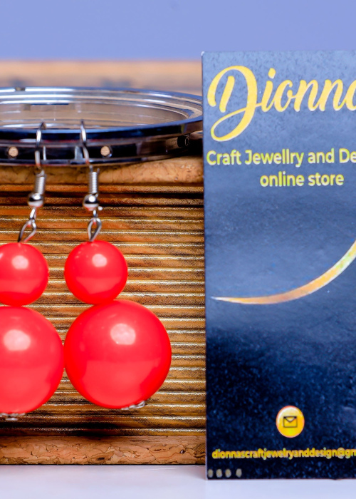 Dionna's Red Ear Rings
